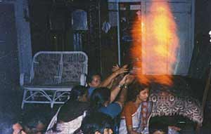 Sahaja Yogis awakening the kundalini of ordinary householders.