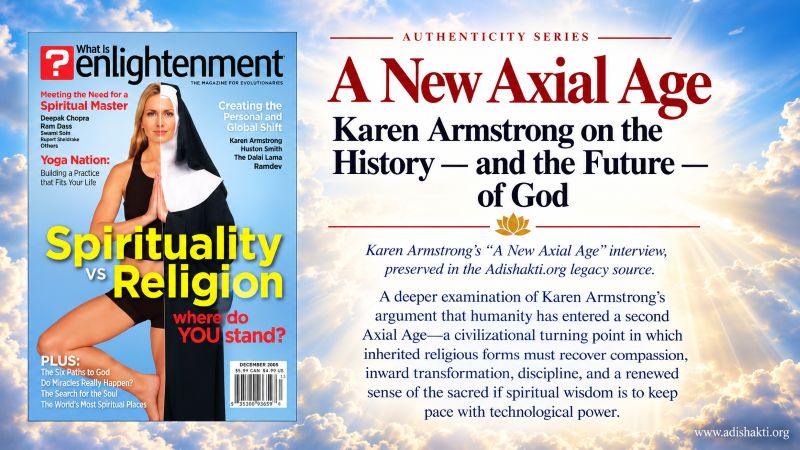 A New Axial Age Fulfilled: The Paraclete Shri Mataji and the Spiritual Transformation Foreseen by Karen Armstrong
