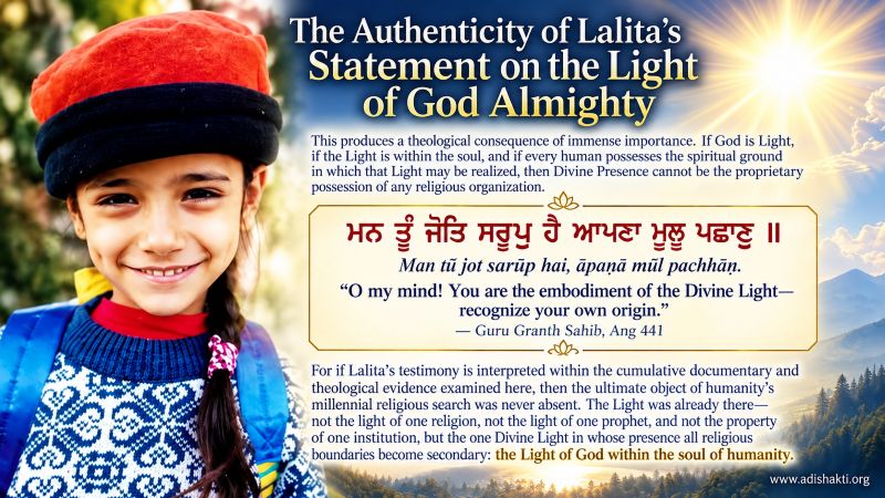 The Authenticity of Lalita’s Statement about the Light