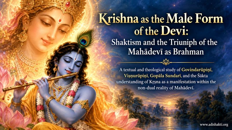 Krishna as Male Form of the Devi
