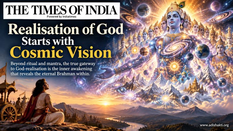 Realization of God Starts with Cosmic Vision