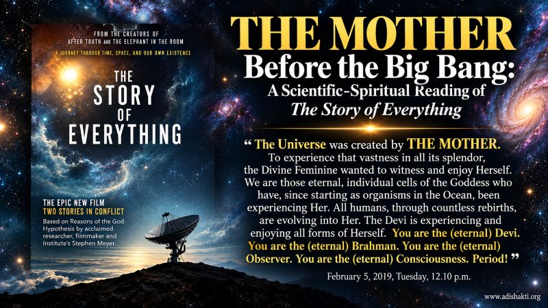 THE MOTHER Before the Big Bang: A Scientific-Spiritual Reading of The Story of Everything documentary
