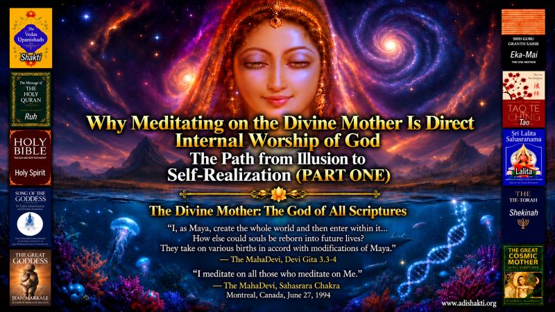 Why Meditating on Divine Mother Is Direct Internal Worship of God: The Path from Illusion to Self-Realization (PART ONE)