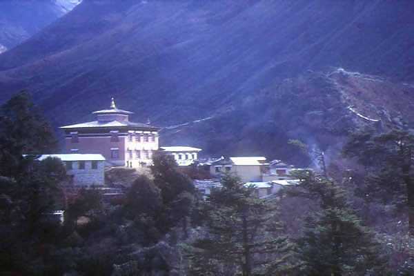 Remote Buddhist monastary at Tibet-Nepal border
