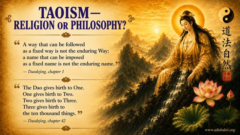 Taoism: Religion or Philosophy